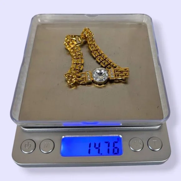 Vintage Rhinestone Accent Tennis Bracelet - Picture 6 of 6